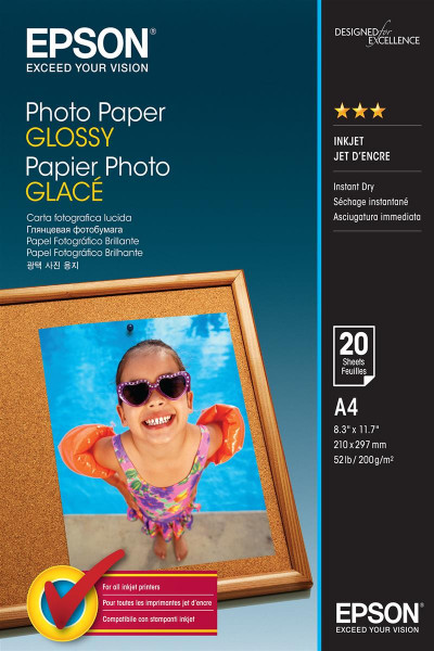 Epson Photo Paper Glossy - A4 - 20 Blätter