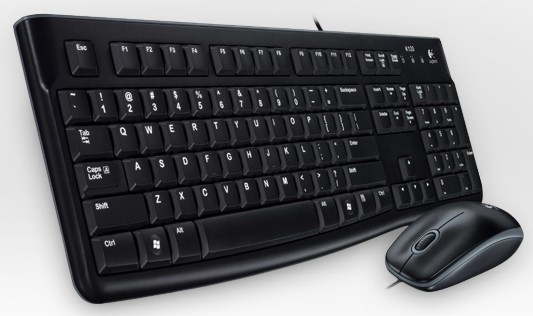 Logitech Desktop MK120 Tastatur USB QWERTZ Ungarisch Schwarz