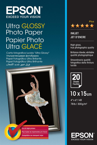 Epson Ultra Glossy Photo Paper - 10x15cm - 20 Blätter
